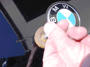 Push foot into dent and wait for adhesive to cure